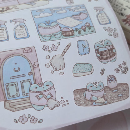 Spring Cleaning sticker sheet