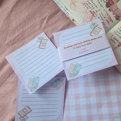 Reading and Love Letters - Loose memo sheets