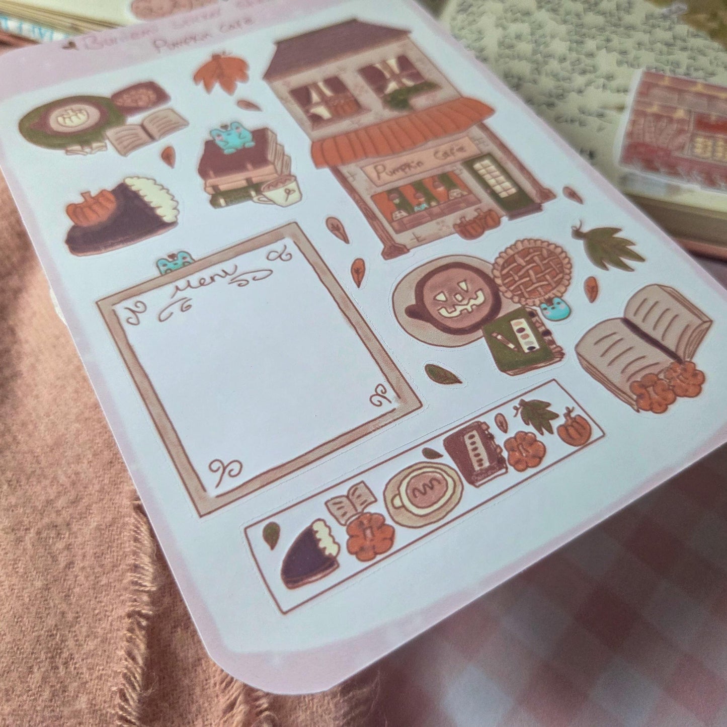 Pumpkin Café Sticker Sheet