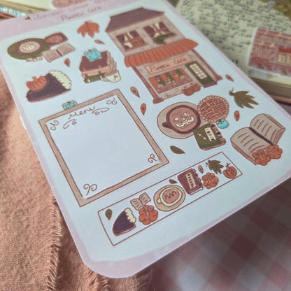 Pumpkin Café Sticker Sheet