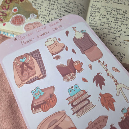 Pumpkin Explorer Sprout sticker sheet