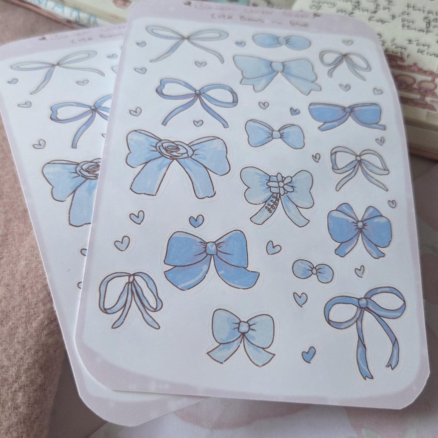 Blue Bows Deco Stickers