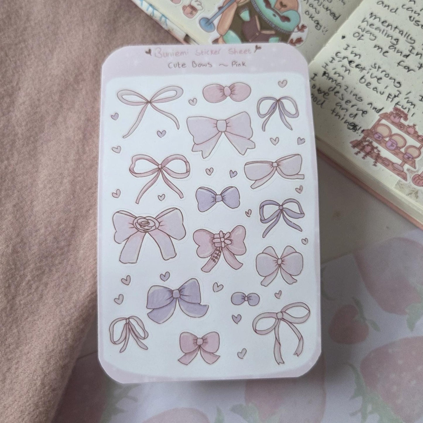 Pink Bows Deco Stickers