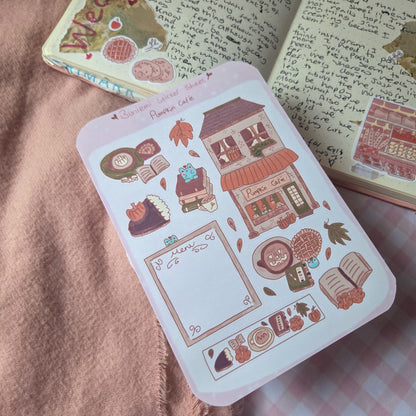 Pumpkin Café Sticker Sheet