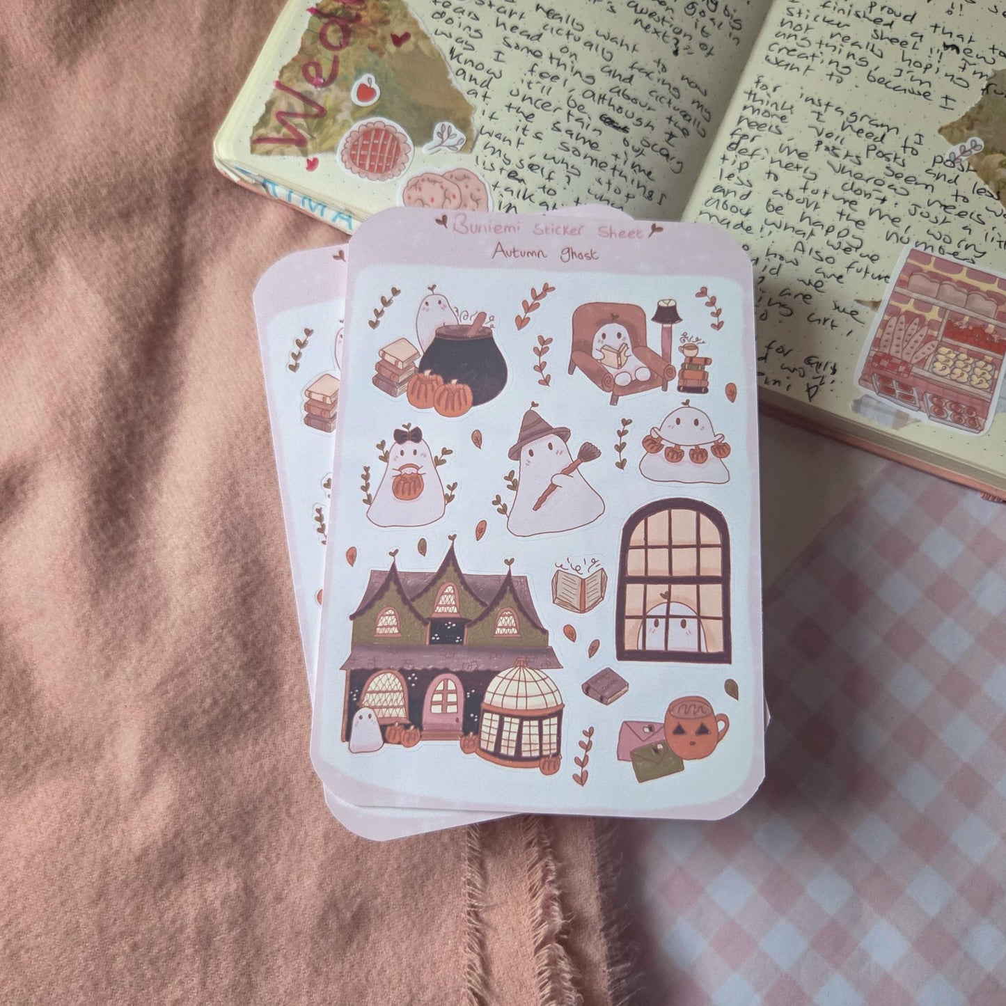 Halloween Ghost sticker sheet