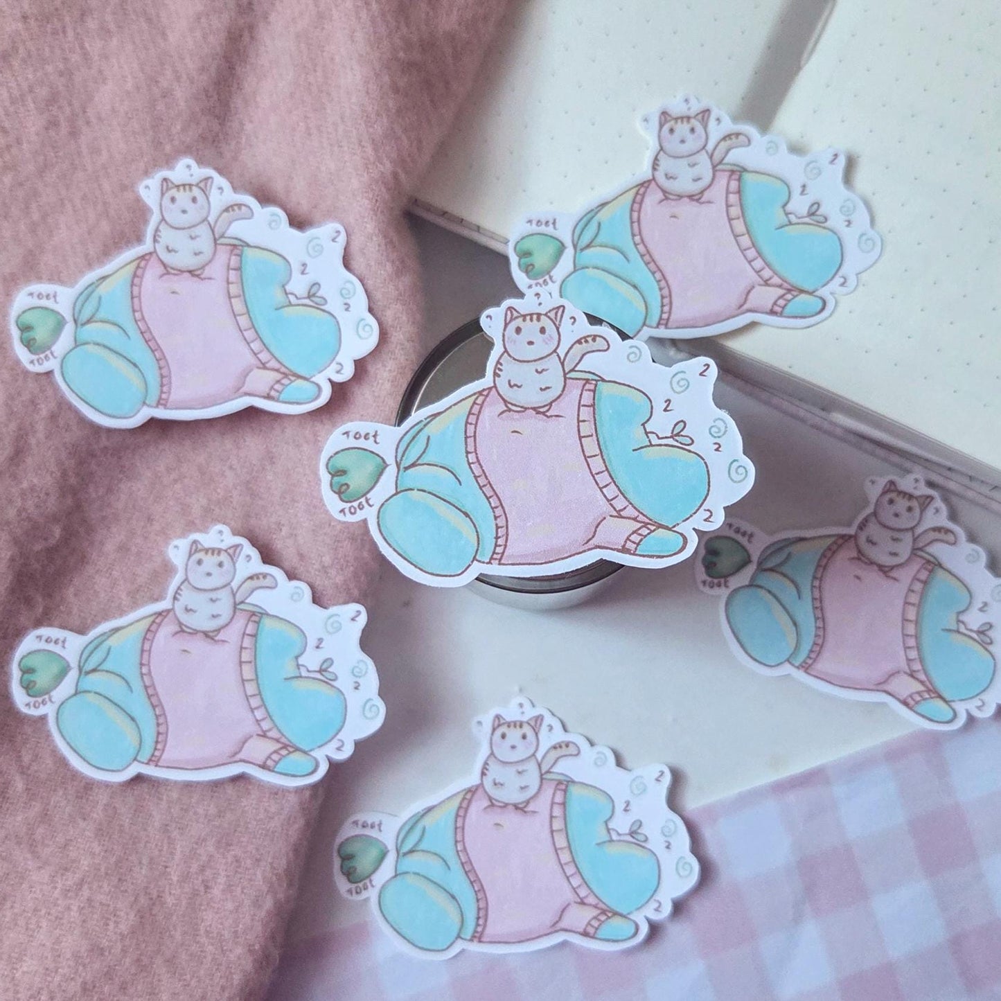 Tired Frog Sticker