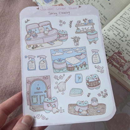 Spring Cleaning sticker sheet