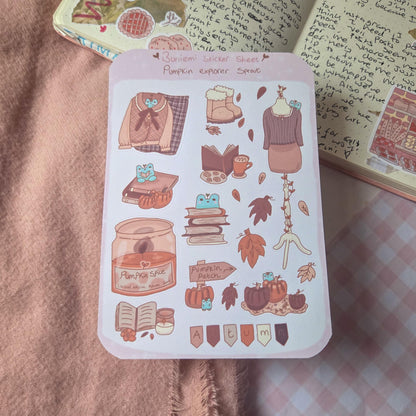 Pumpkin Explorer Sprout sticker sheet
