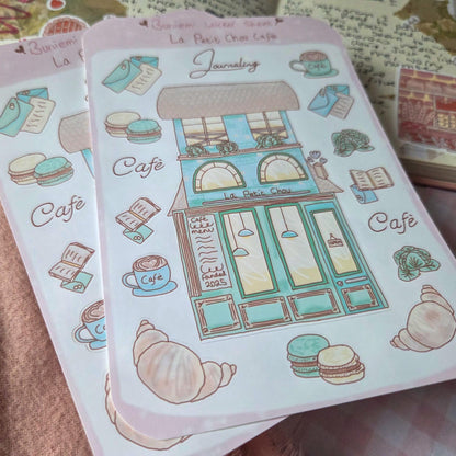 La Petit Chou Café sticker sheet
