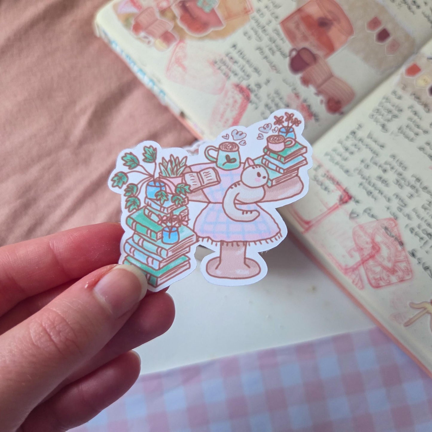 Kitty Cat Café sticker