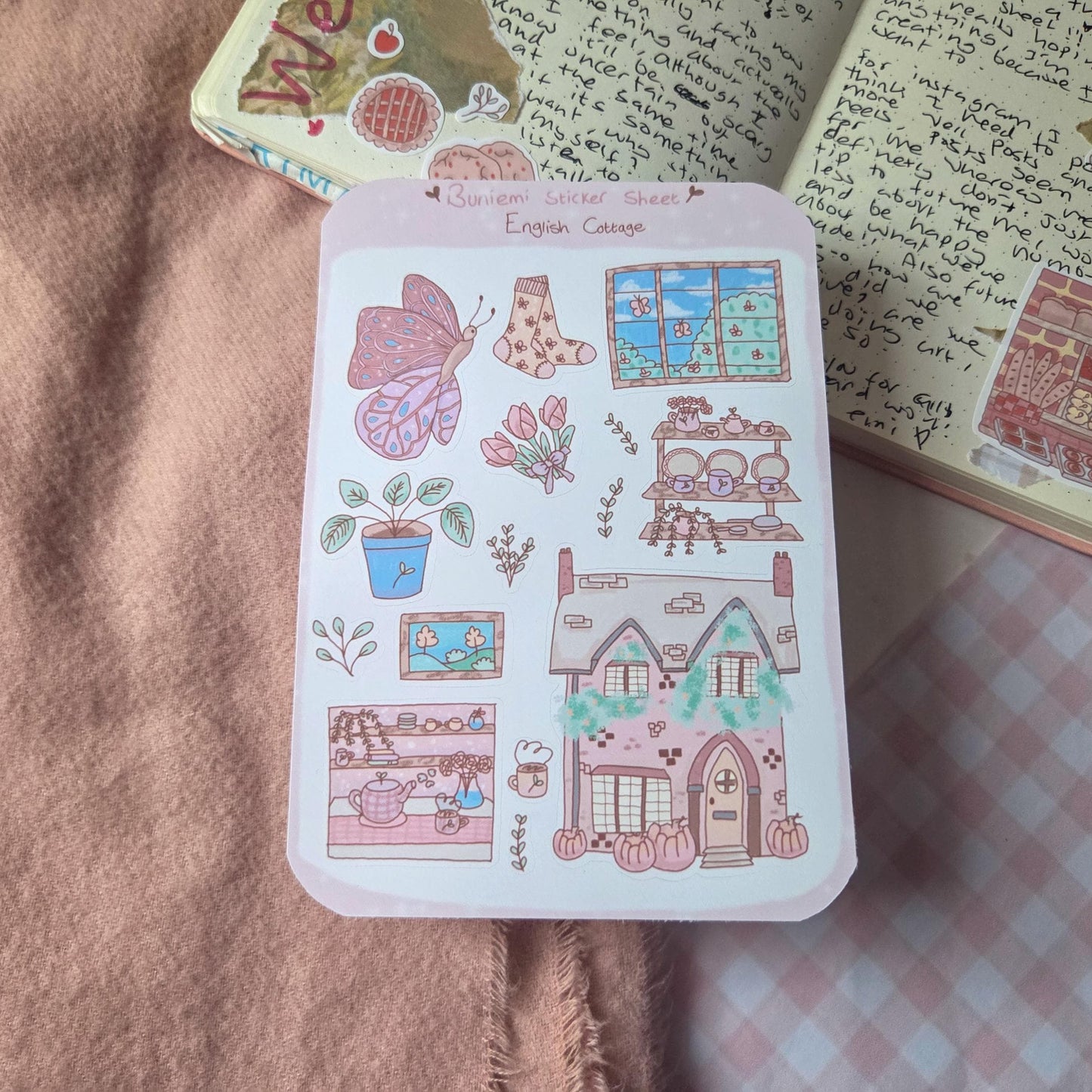 English Cottage sticker sheet
