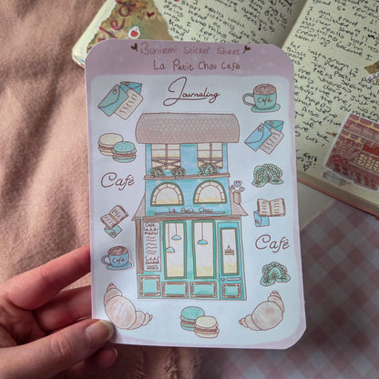 La Petit Chou Café sticker sheet