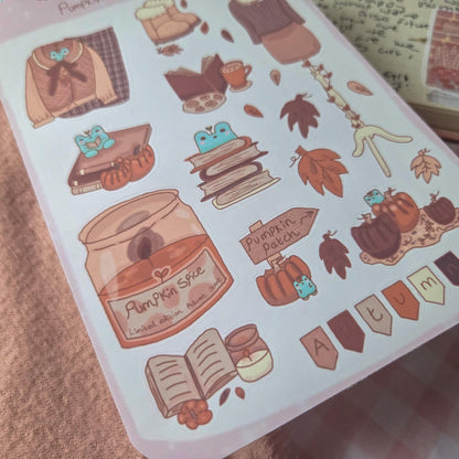 Pumpkin Explorer Sprout sticker sheet