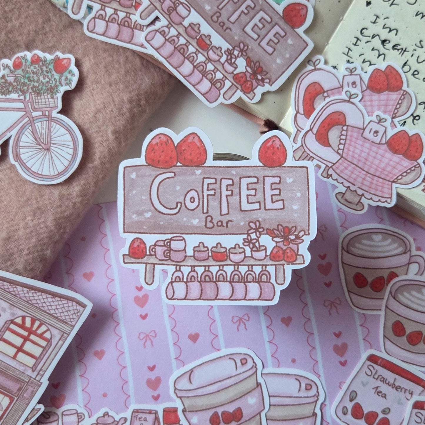Pastry Shop Sticker Box Set, 30 repeat stickers