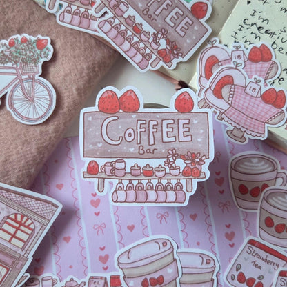 Pastry Shop Sticker Box Set, 30 repeat stickers