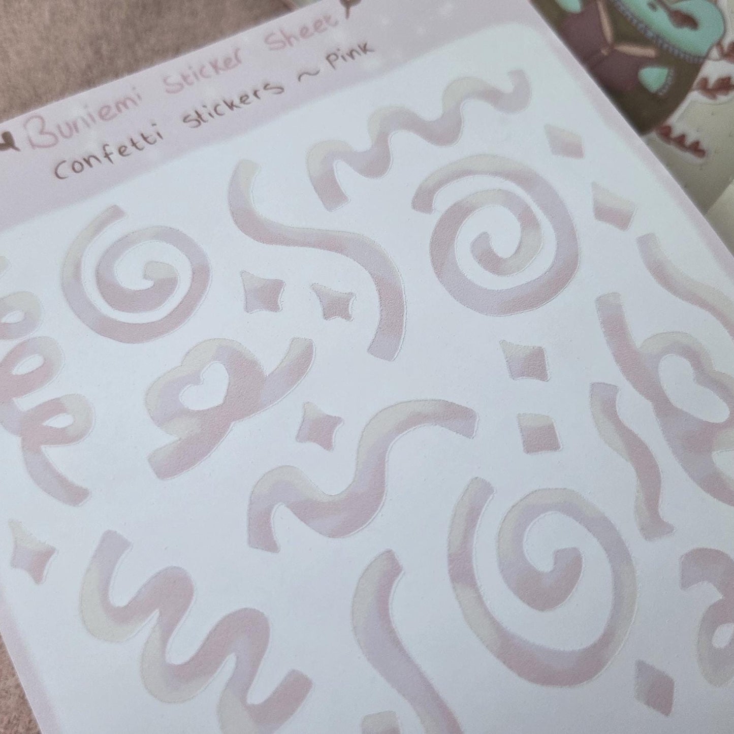 Pink Confetti Deco Stickers