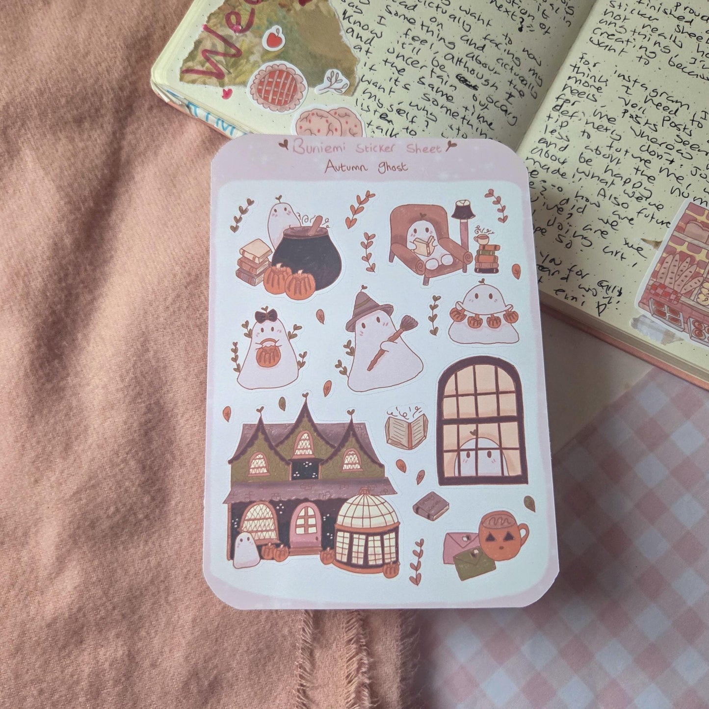 Halloween Ghost sticker sheet