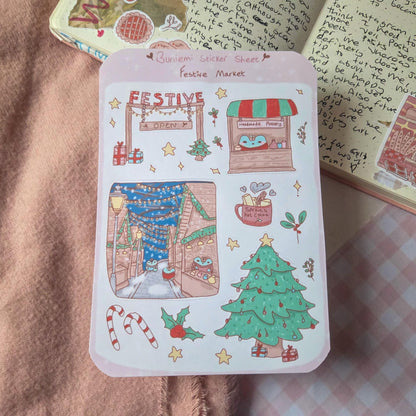 Festive Market sticker sheet