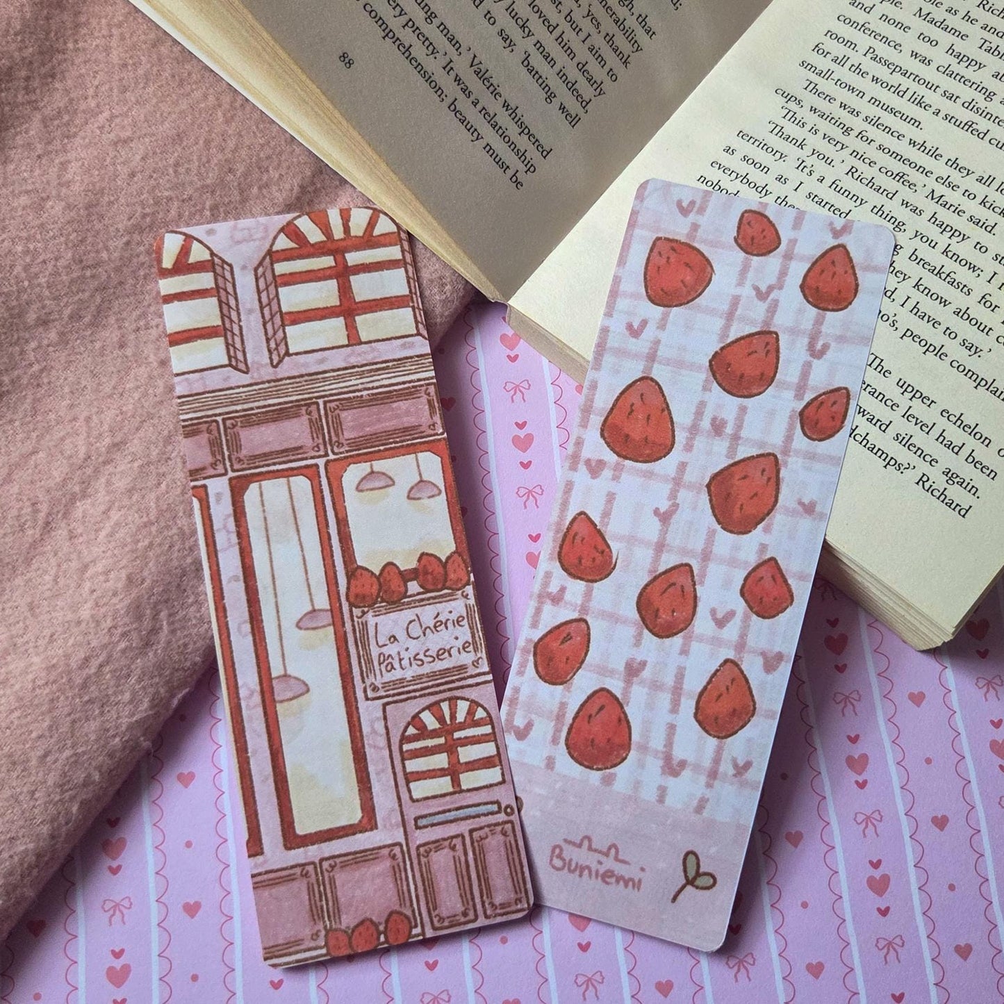 La Cherie Patisserie Double-sided Bookmark