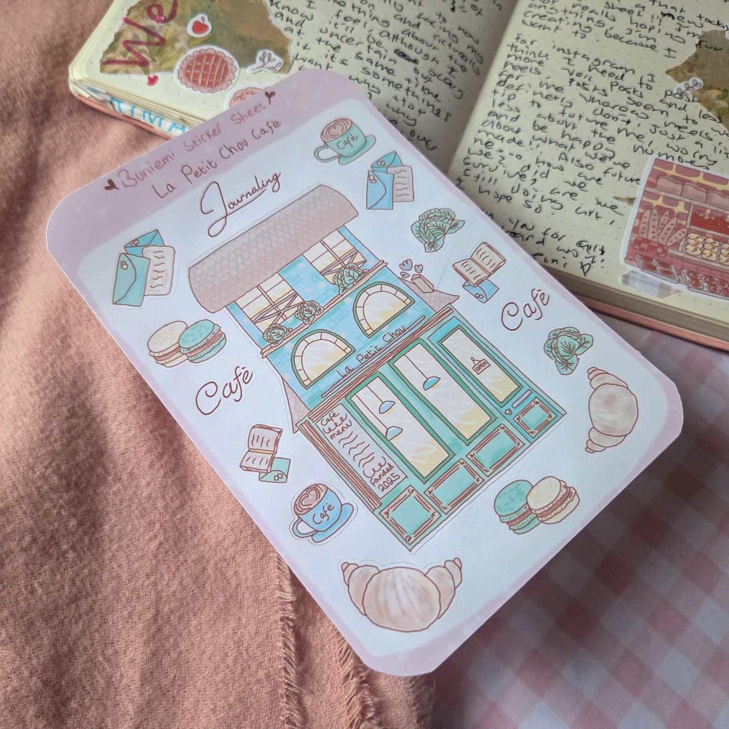 La Petit Chou Café sticker sheet