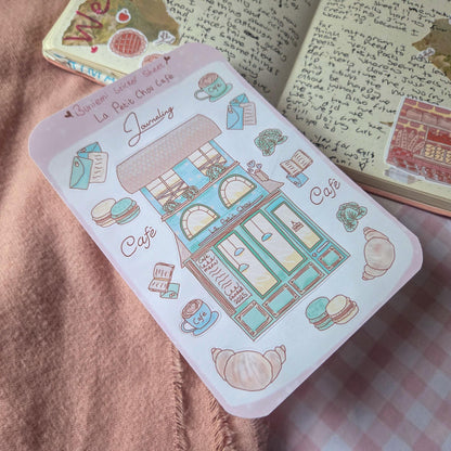 La Petit Chou Café sticker sheet