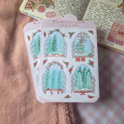 Winter Windows Sticker Sheet