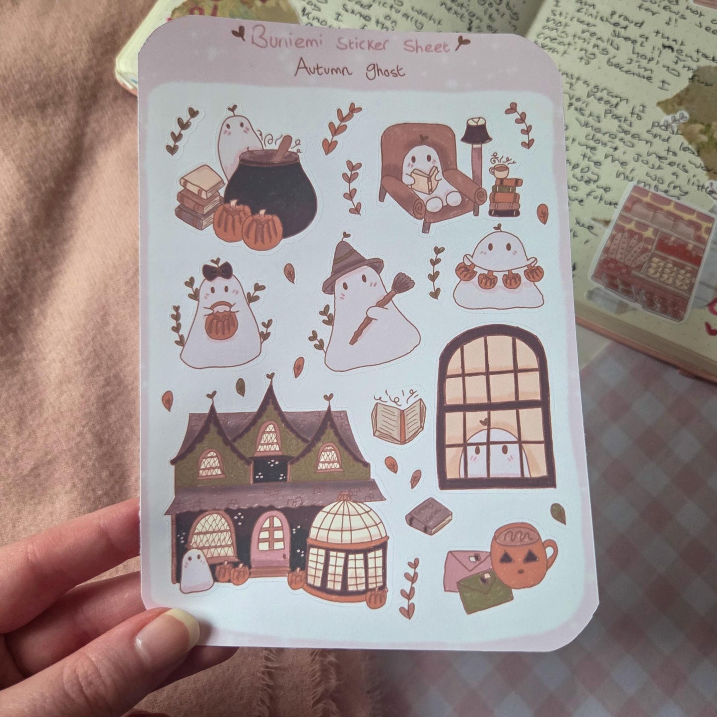 Halloween Ghost sticker sheet