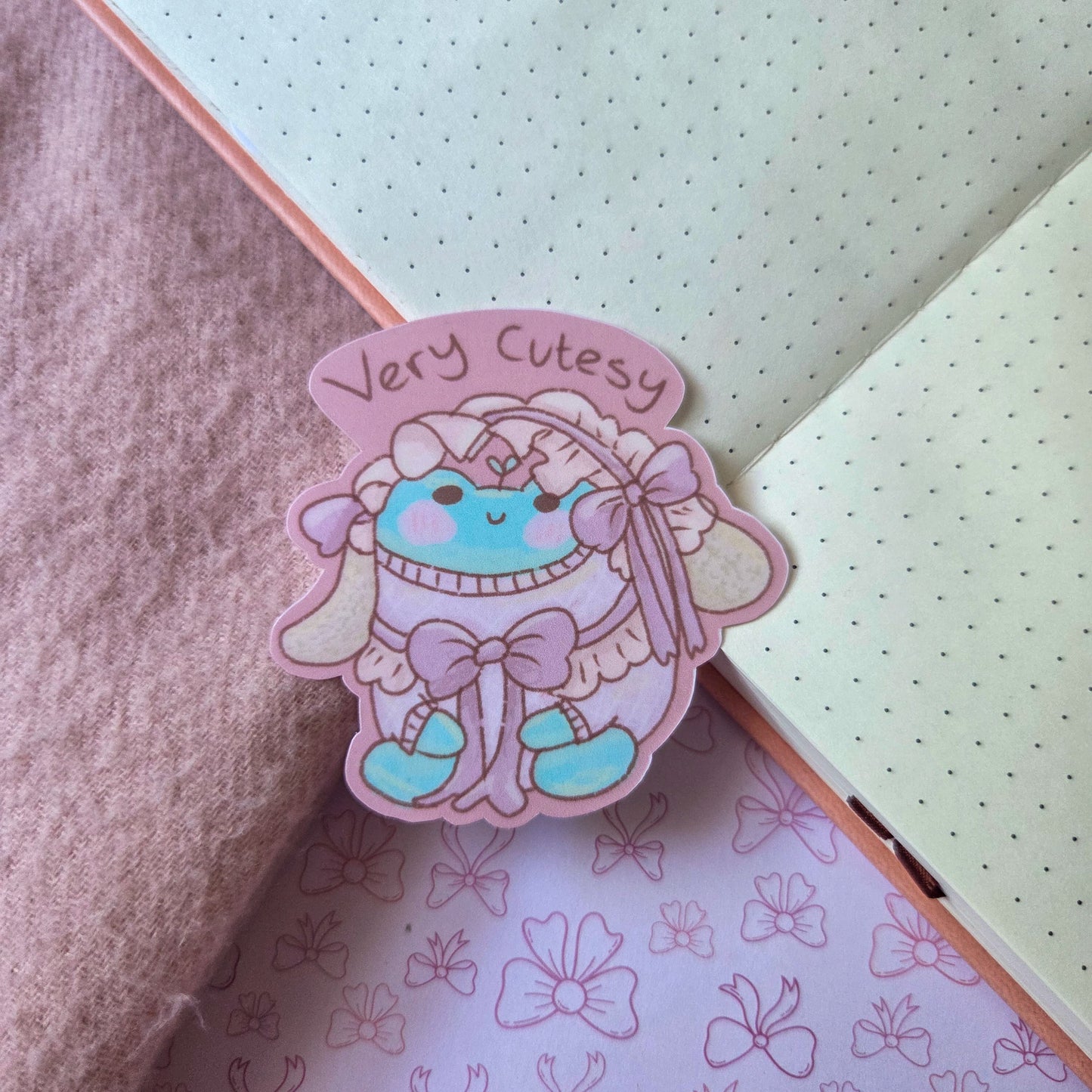 Very Cutesy Frog sticker