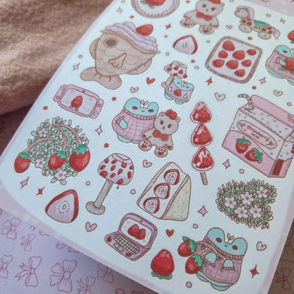 Strawberry Lover Sticker sheet