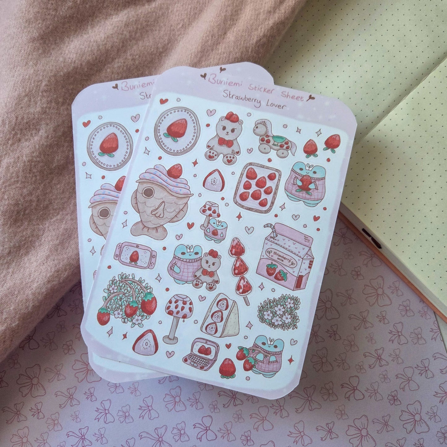 Strawberry Lover Sticker sheet