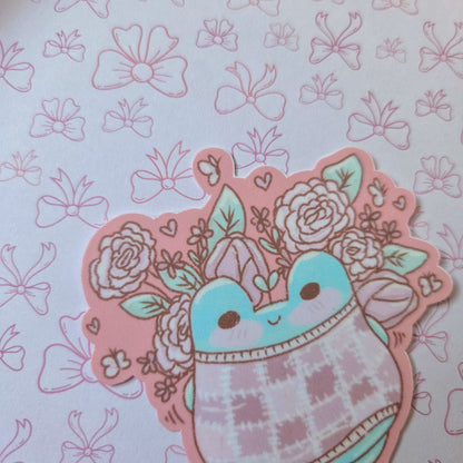 Rose hidden (ssh) frog sticker