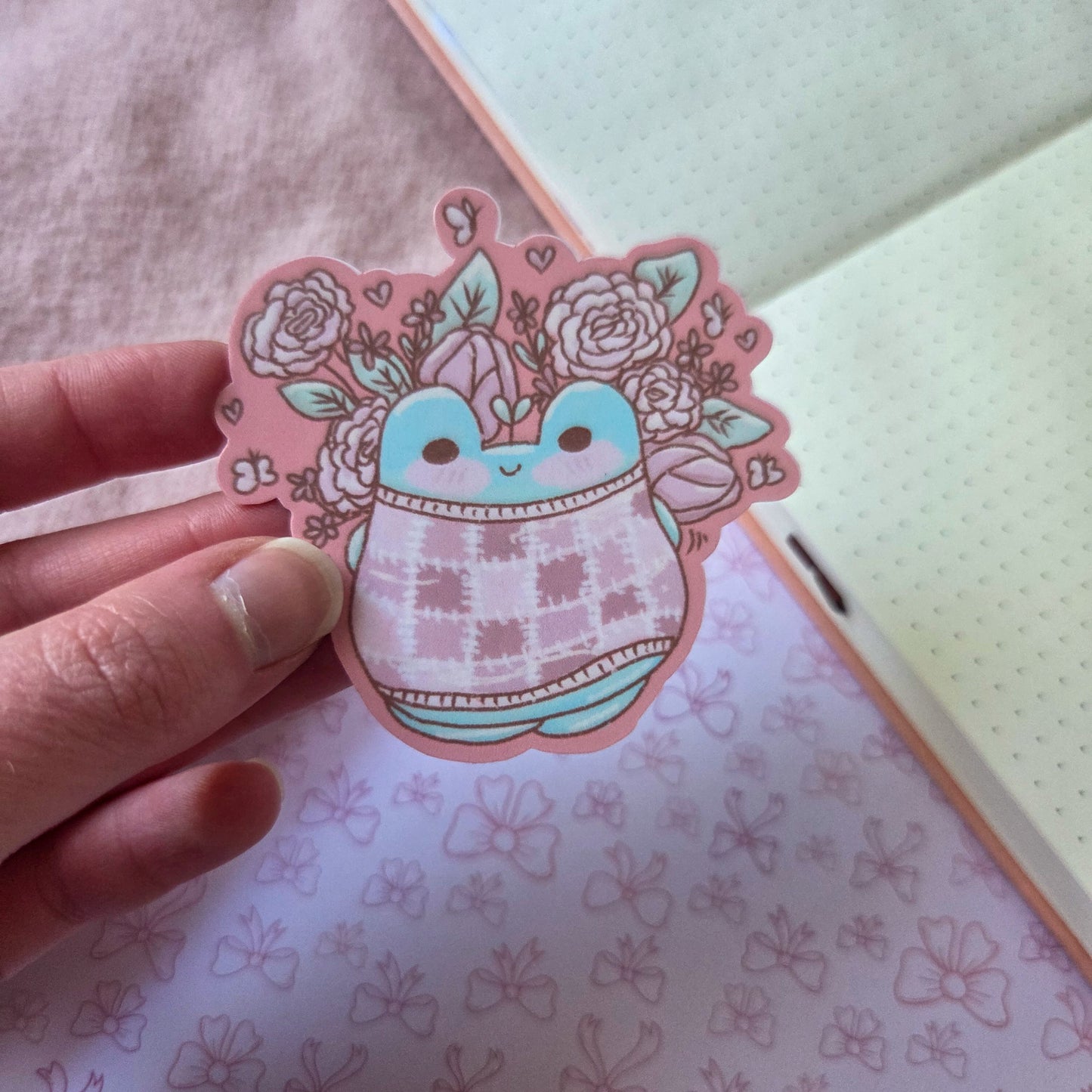 Rose hidden (ssh) frog sticker