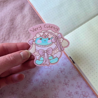 Very Cutesy Frog sticker