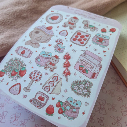 Strawberry Lover Sticker sheet