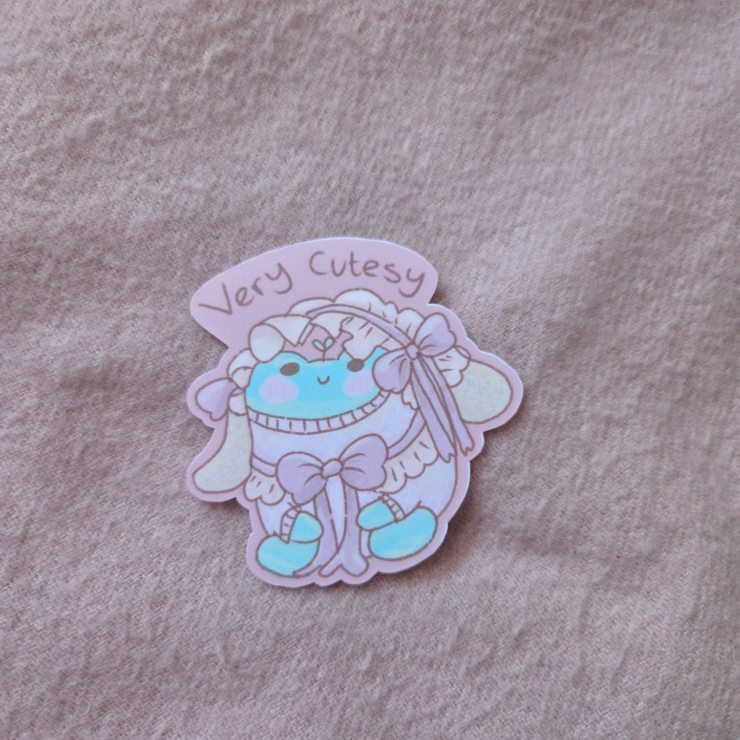 Very Cutesy Frog sticker