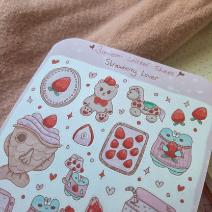 Strawberry Lover Sticker sheet