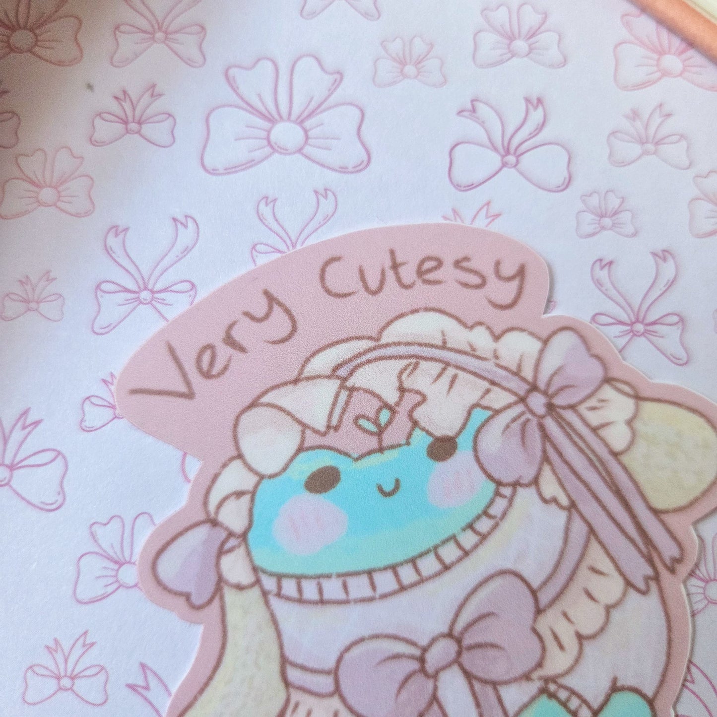 Very Cutesy Frog sticker